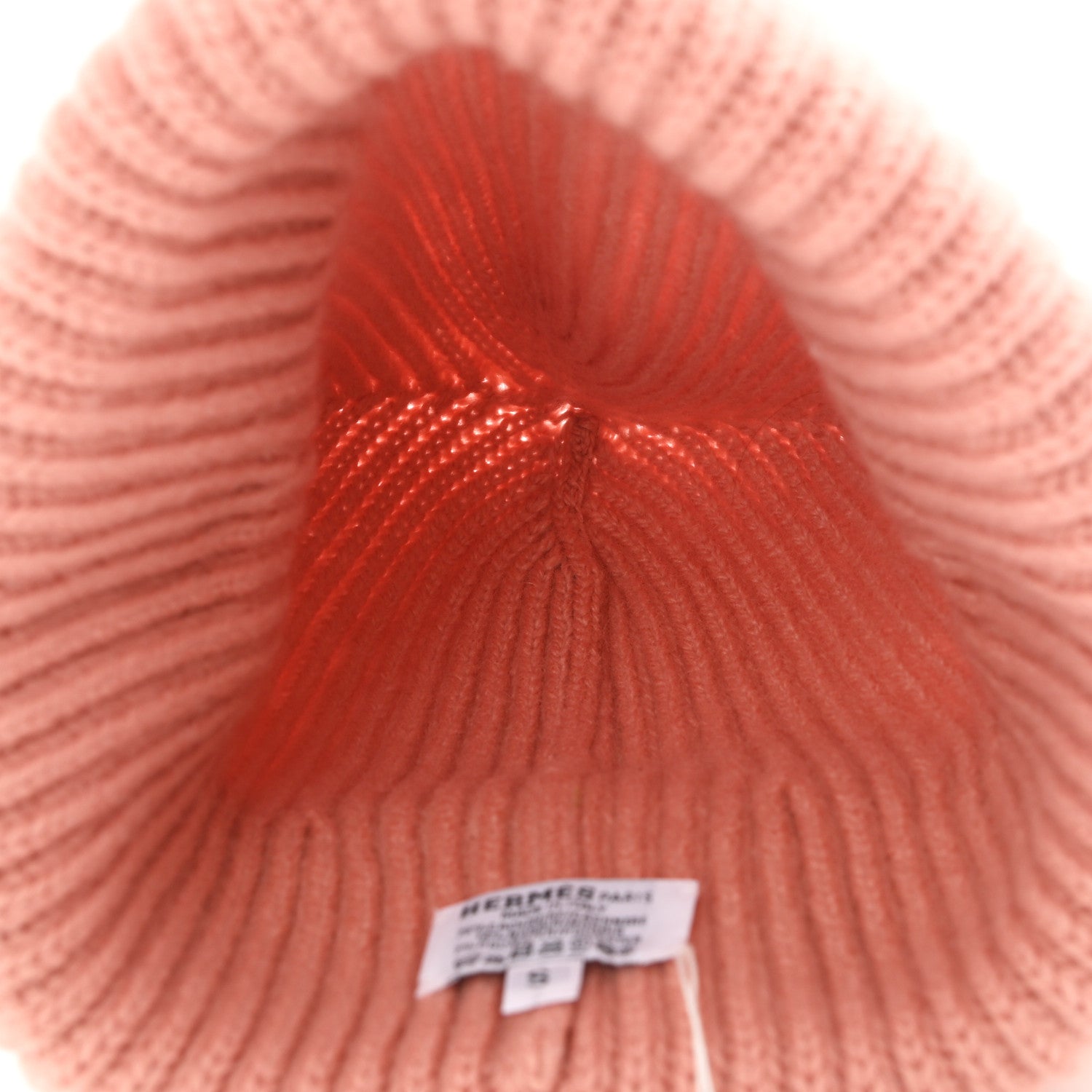 Hermes Cashmere Jersey Knit Filipa Beanie Hat S Rose Quartz 7 of 8