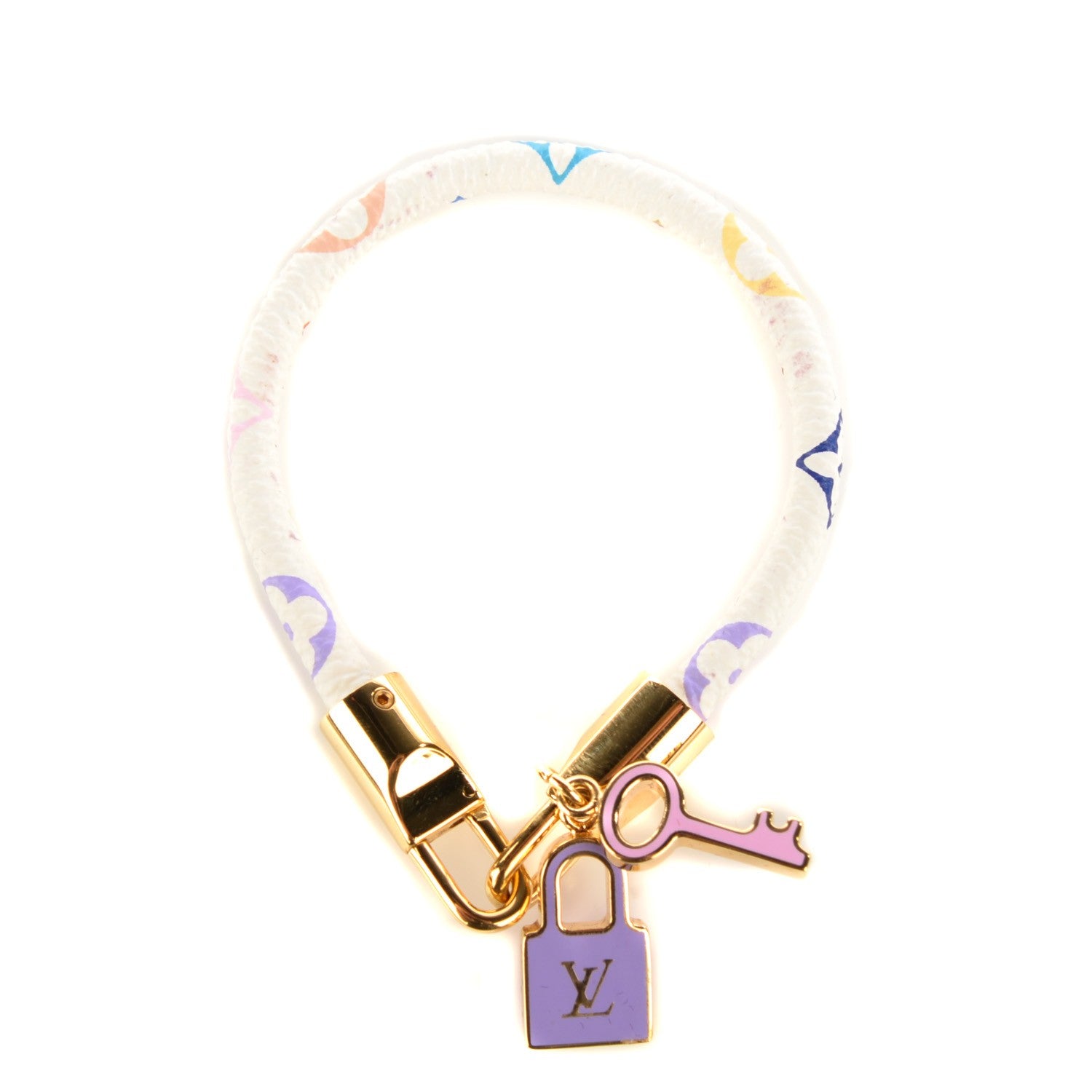 Louis Vuitton Monogram Multicolor Luck It Bracelet 17 White 1 of 4