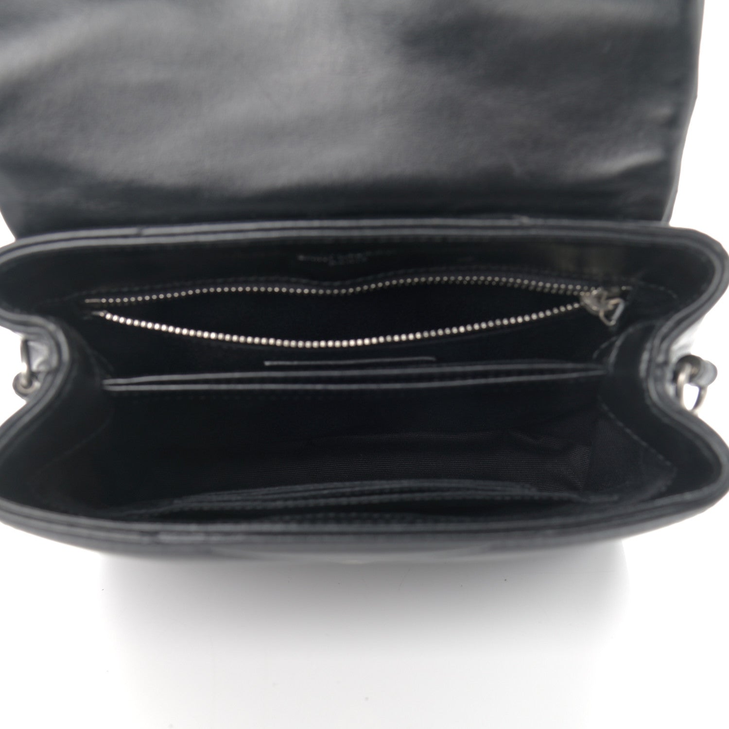 Saint Laurent Calfskin Y Quilted Monogram Toy Loulou Crossbody Bag Black 5 of 10