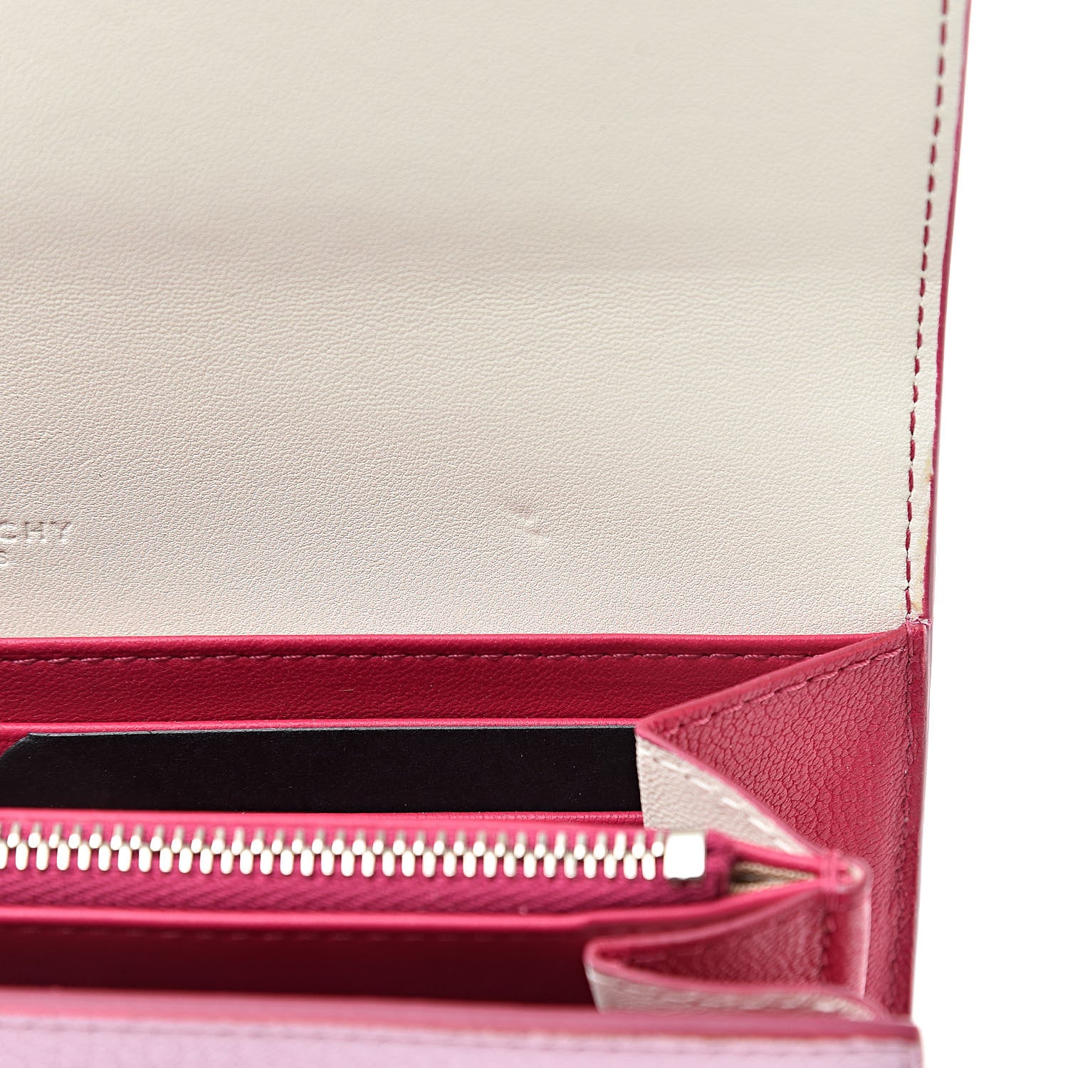 Givenchy Goatskin Pandora Flap Continental Wallet Bright Pink 9 of 11