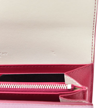 Givenchy Goatskin Pandora Flap Continental Wallet Bright Pink 9 of 11