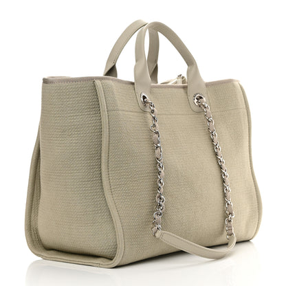 Chanel Mixed Fibers Medium Deauville Tote Grey 4 of 16