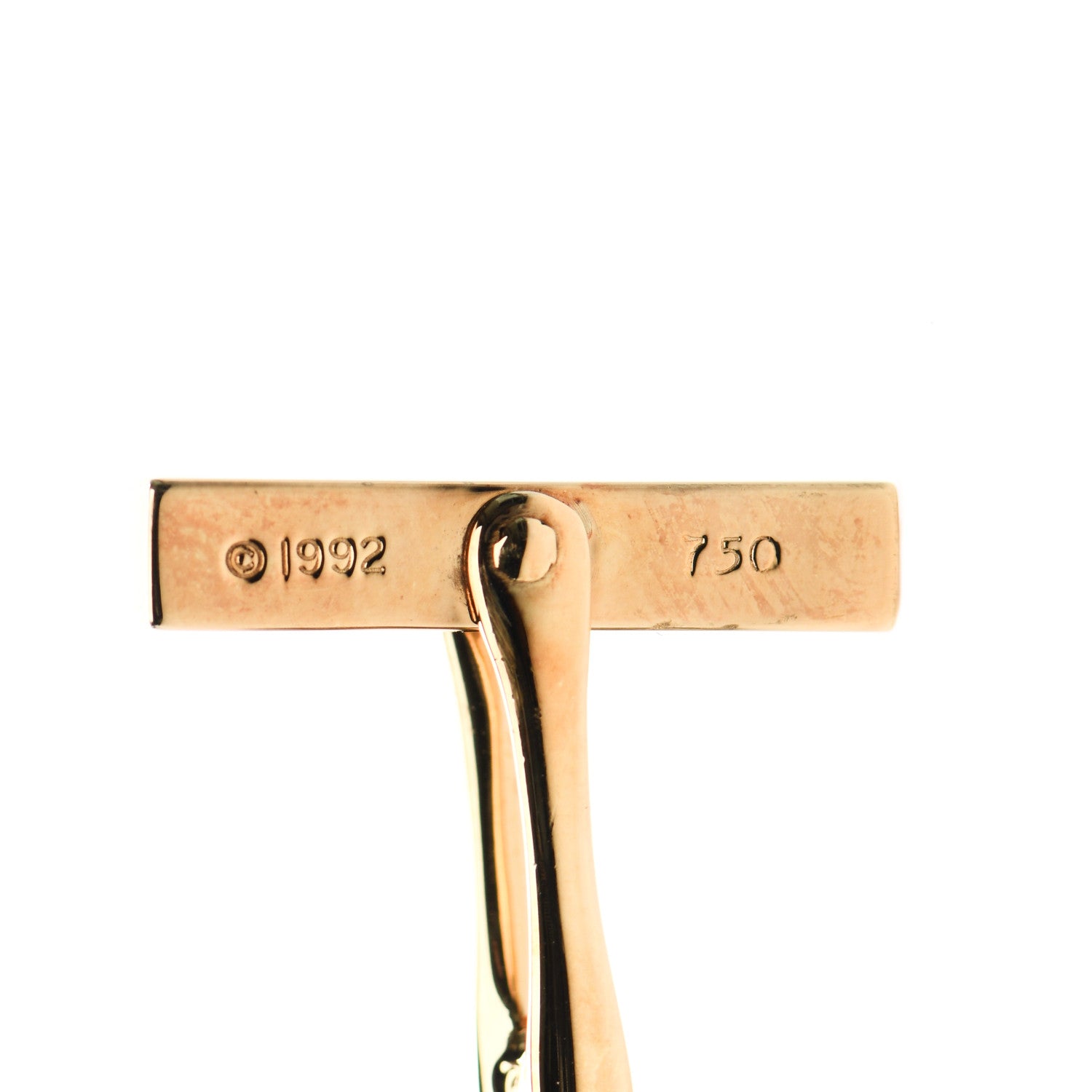 Tiffany 18K Yellow Gold Signature X Cufflinks 4 of 5