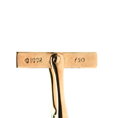 Tiffany 18K Yellow Gold Signature X Cufflinks 4 of 5