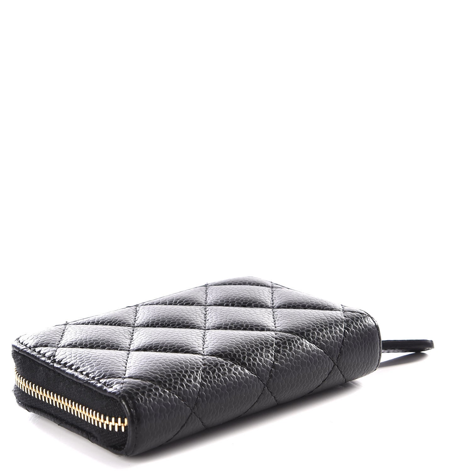 Chanel Caviar Quilted Zip Coin Purse Black 3 of 11