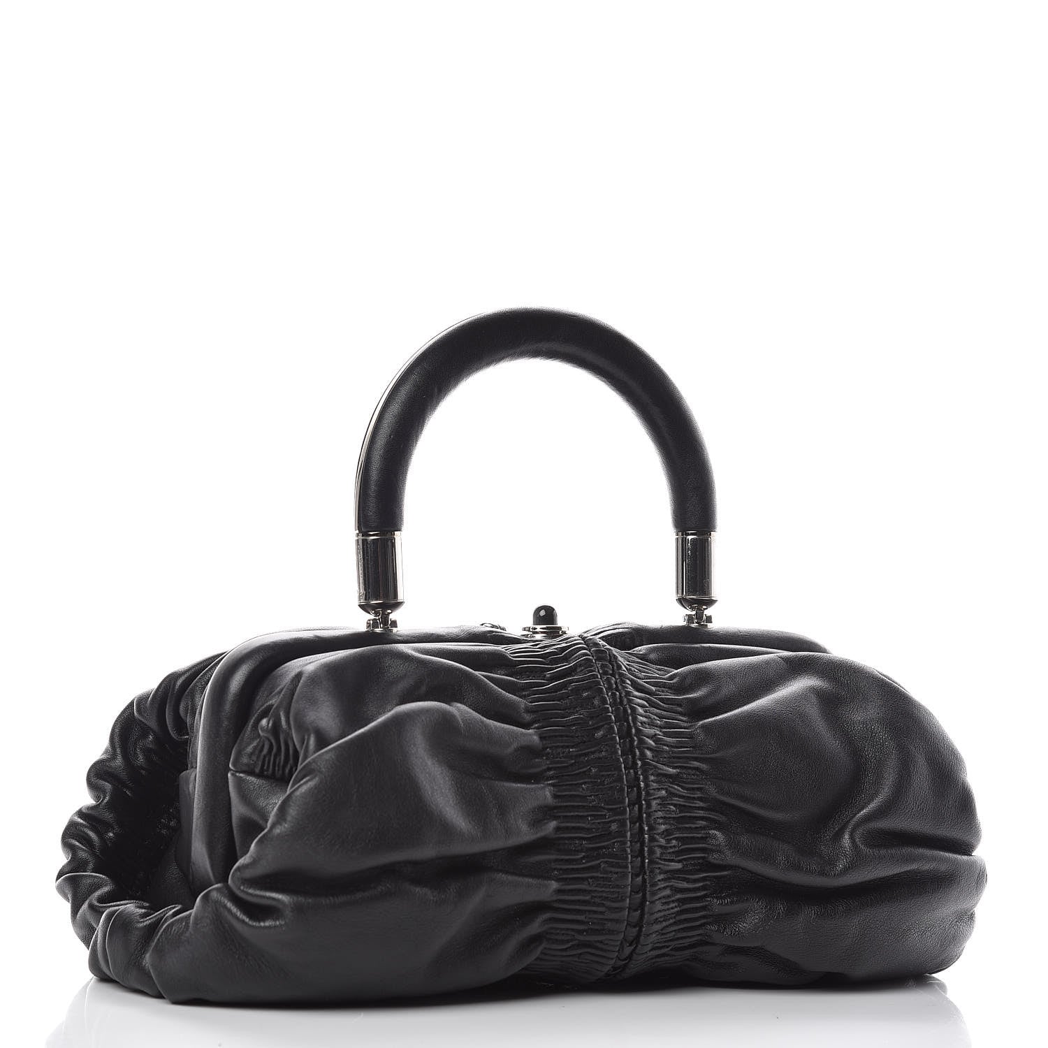 Christian Dior Lambskin Karenina Tote Black 3 of 9
