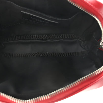 Saint Laurent Lambskin Y Quilted Monogram Loulou Cosmetic Case Rouge Orient 5 of 9