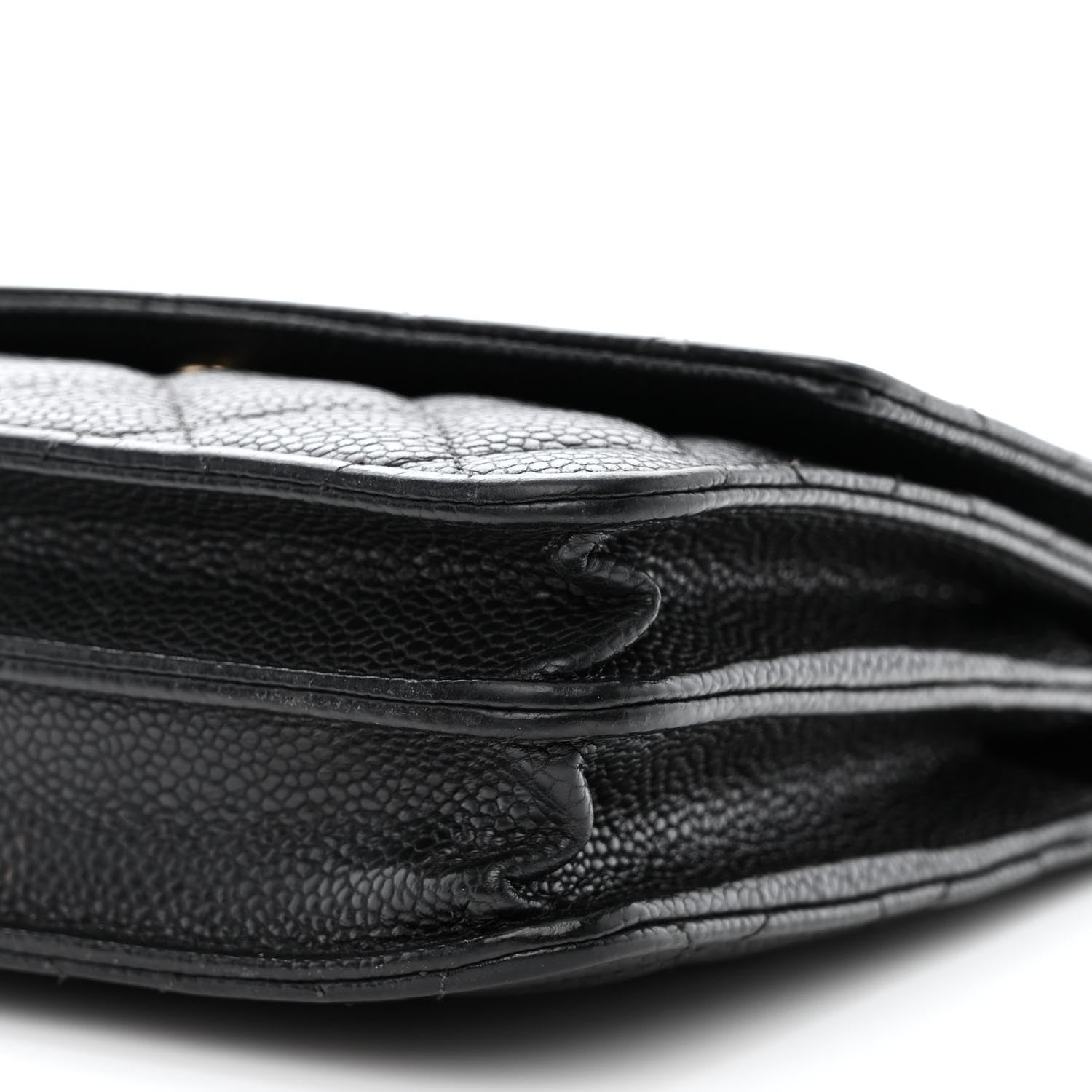 Chanel Caviar Quilted Square Wallet On Chain WOC Black 11 of 11