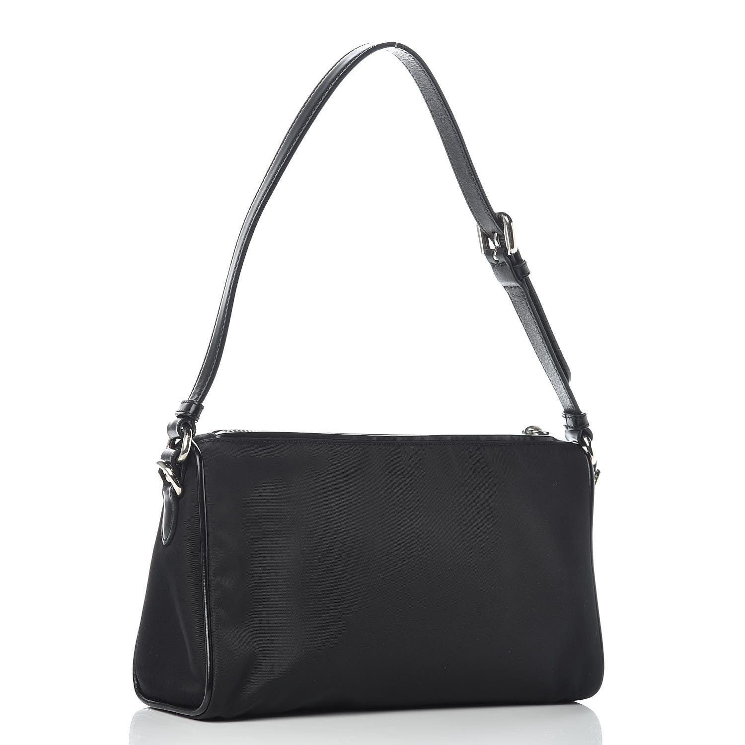 Prada Tessuto Nylon Small Shoulder Bag Black 3 of 9