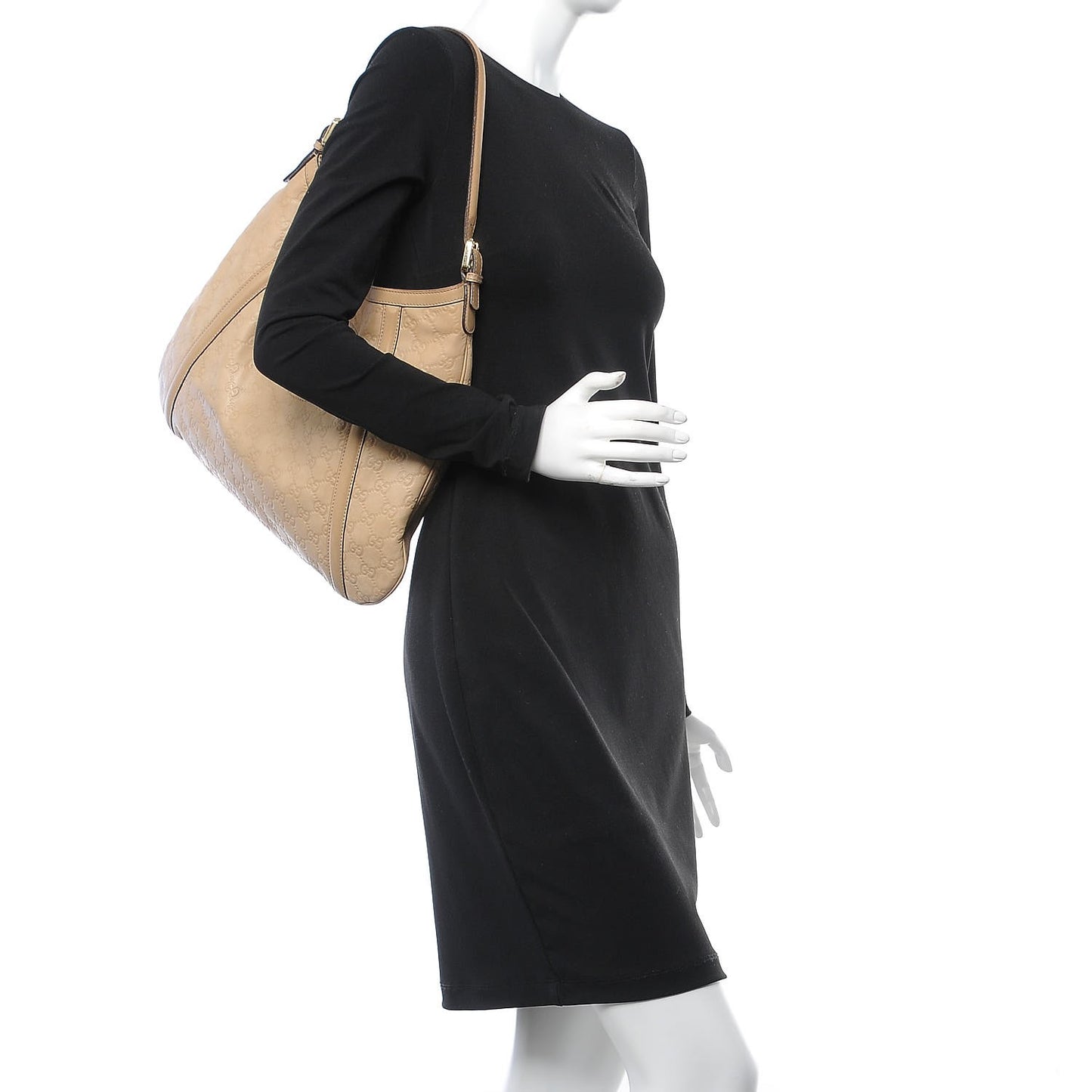 Guccissima Medium Britt Hobo Beige