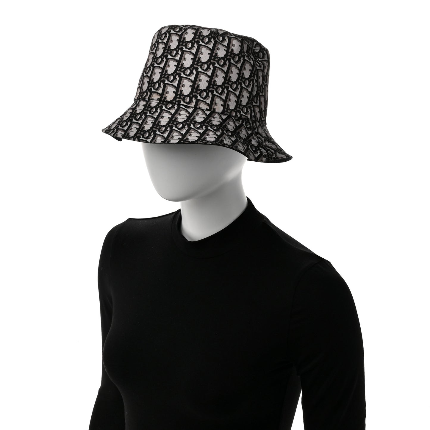 Oblique Reversible Teddy-D Brim Bucket Hat 58 Black
