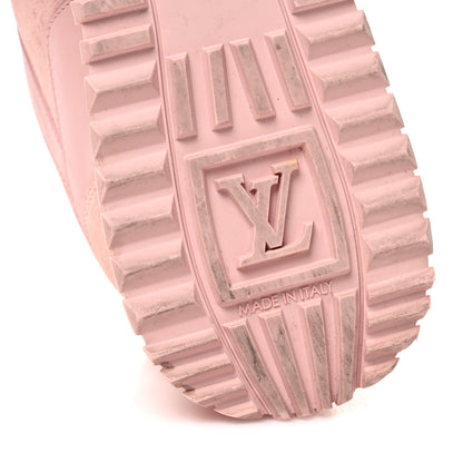 Louis Vuitton Suede Calfskin Run Away Sneakers 38.5 Pink 8 of 12