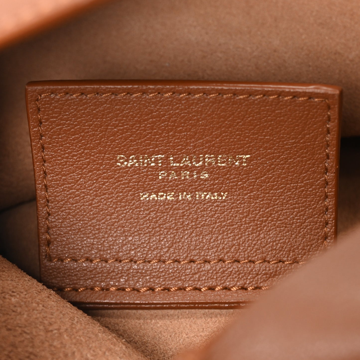 Calfskin Toy Shopping Tote Dark Tan