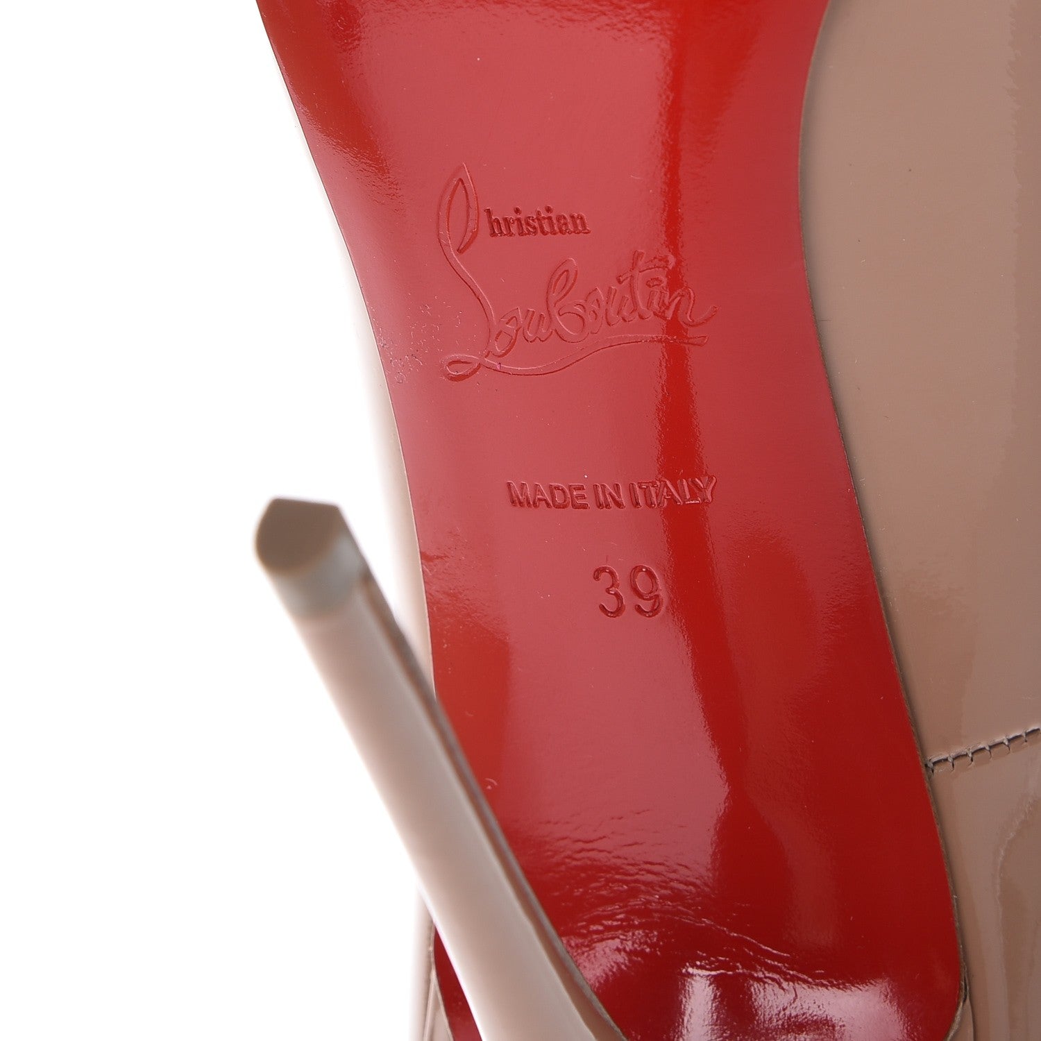 Christian Louboutin Patent So Kate 120 Pumps 39 Nude 6 of 9