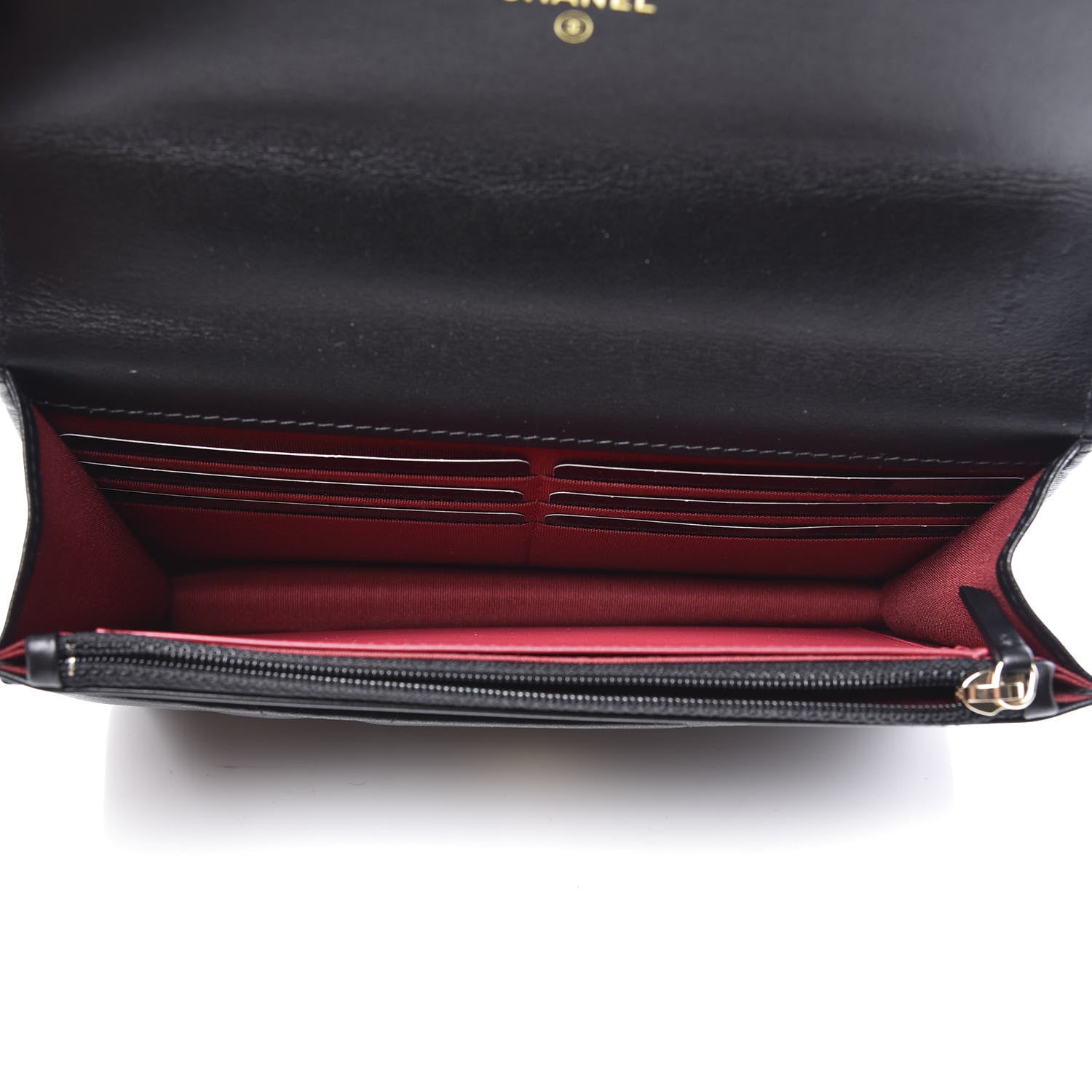 Chanel Goatskin Quilted 19 Wallet On Chain WOC Black 4 of 13