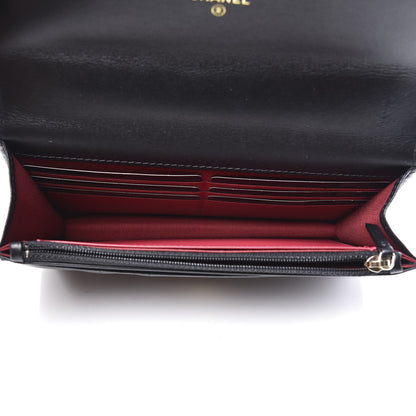 Chanel Goatskin Quilted 19 Wallet On Chain WOC Black 4 of 13