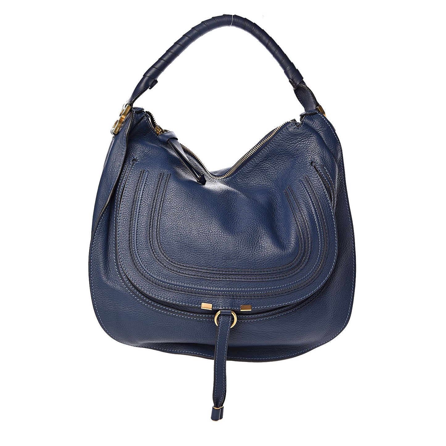 Calfskin Medium Marcie Hobo Scuba Blue