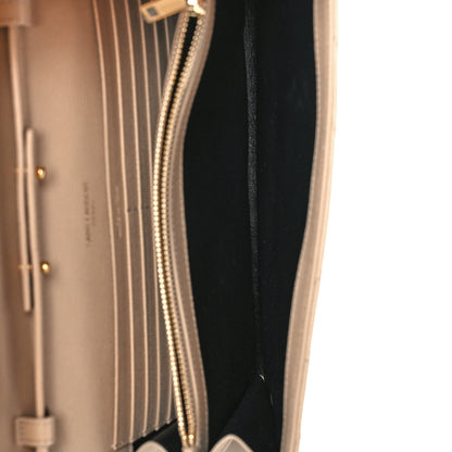 Saint Laurent Grain De Poudre Matelasse Chevron Monogram Chain Wallet Nude Powder 5 of 13