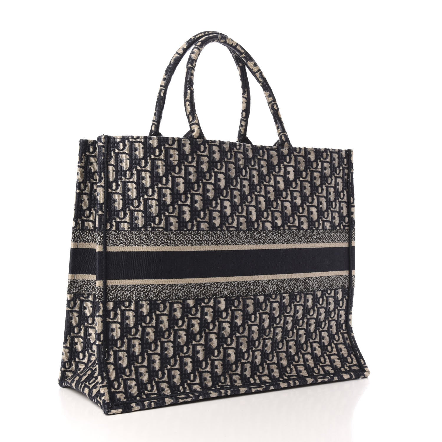 Christian Dior Oblique Book Tote Blue Multicolor 3 of 10