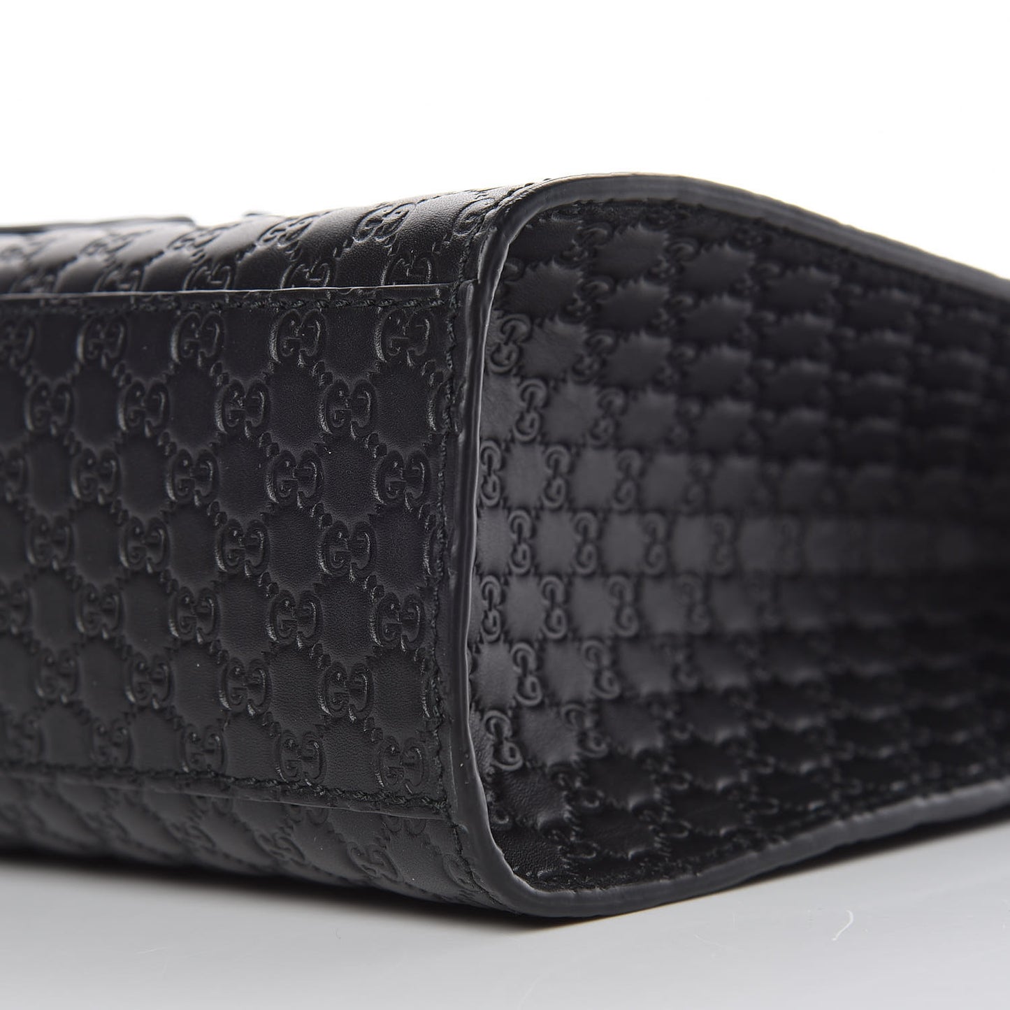 Microguccissima Medium Emily Chain Shoulder Bag Black
