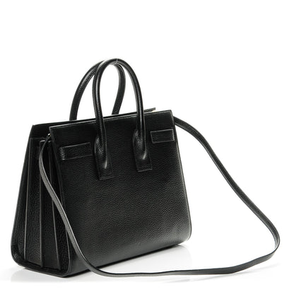 Saint Laurent Grained Calfskin Small Sac De Jour Black 3 of 6
