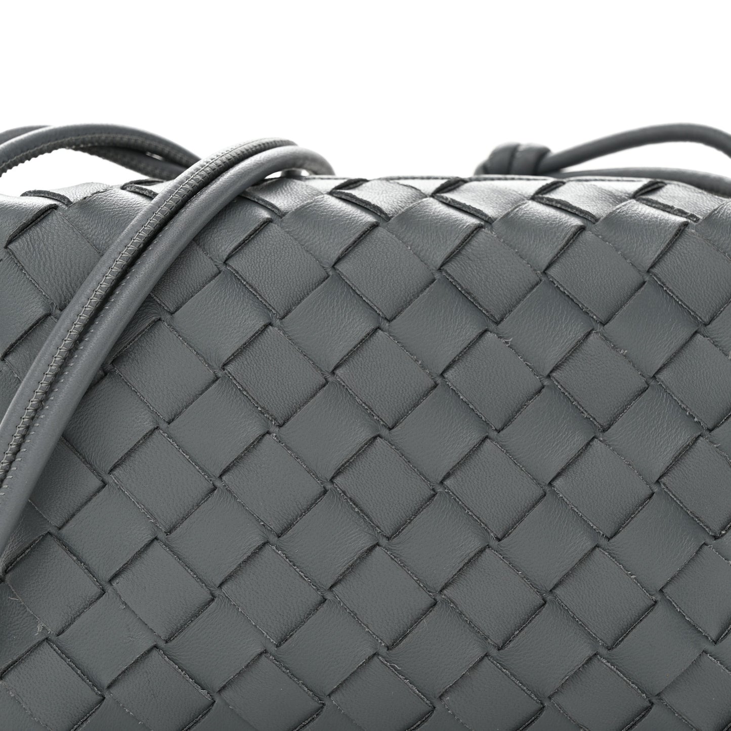 Nappa Intrecciato Mini Loop Camera Bag Thunder