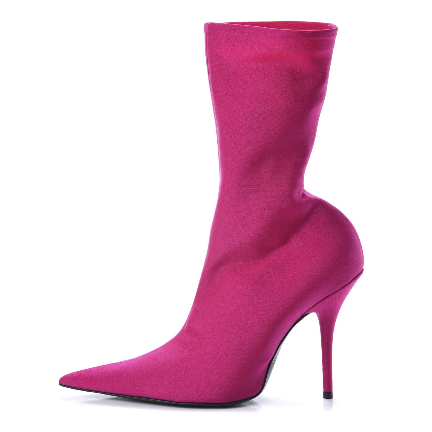 Jersey Crepe Extreme Pointed Toe Knife Booties 39 Dark Pink