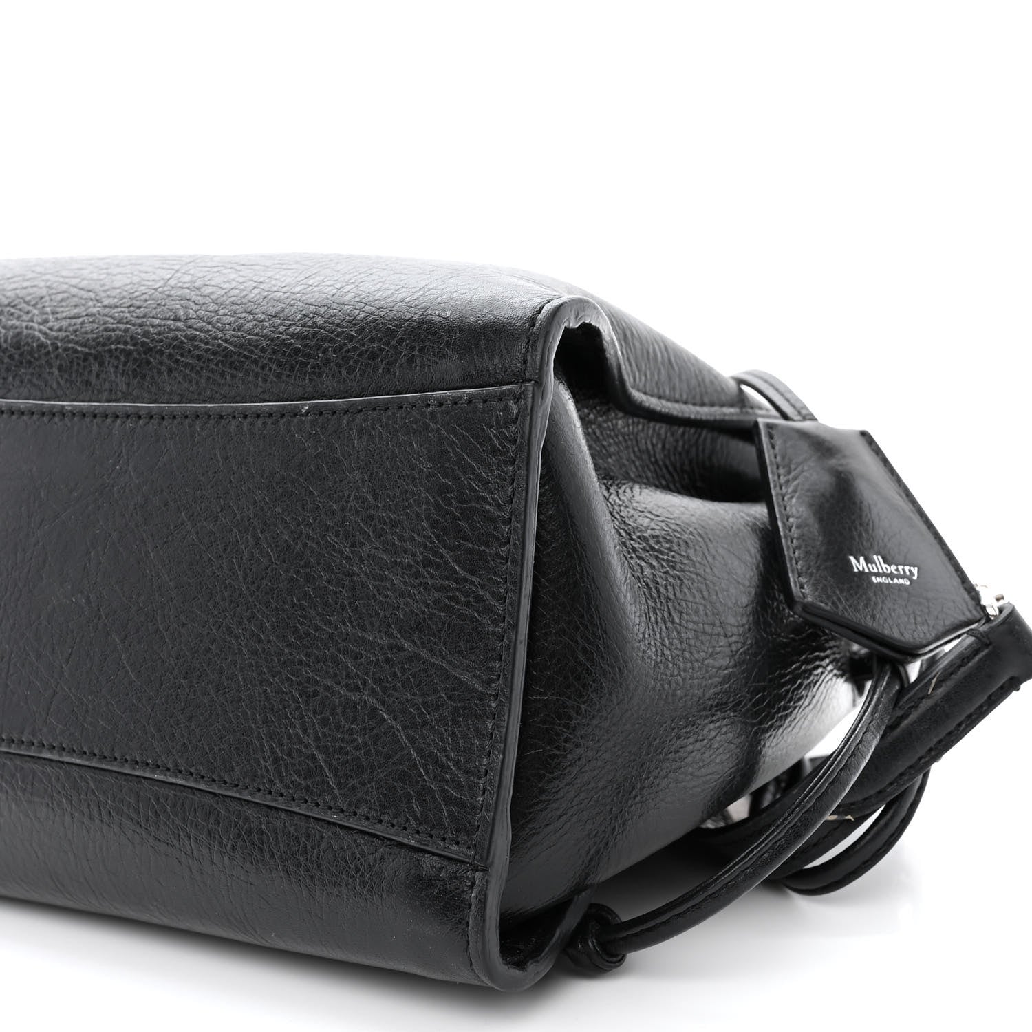 Mulberry Shiny Calfskin Small Iris Tote Black 11 of 13
