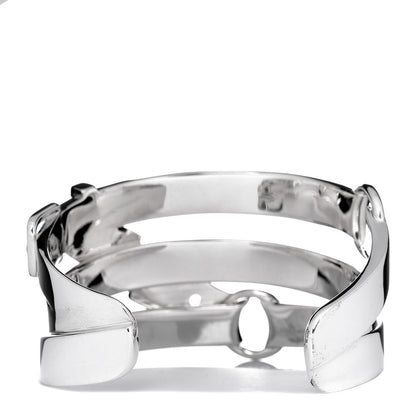 Hermes Sterling Silver MM Debridee Cuff Bracelet 3 of 6