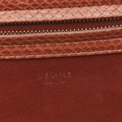 Celine Snakeskin Medium Phantom Luggage Chestnut 6 of 13