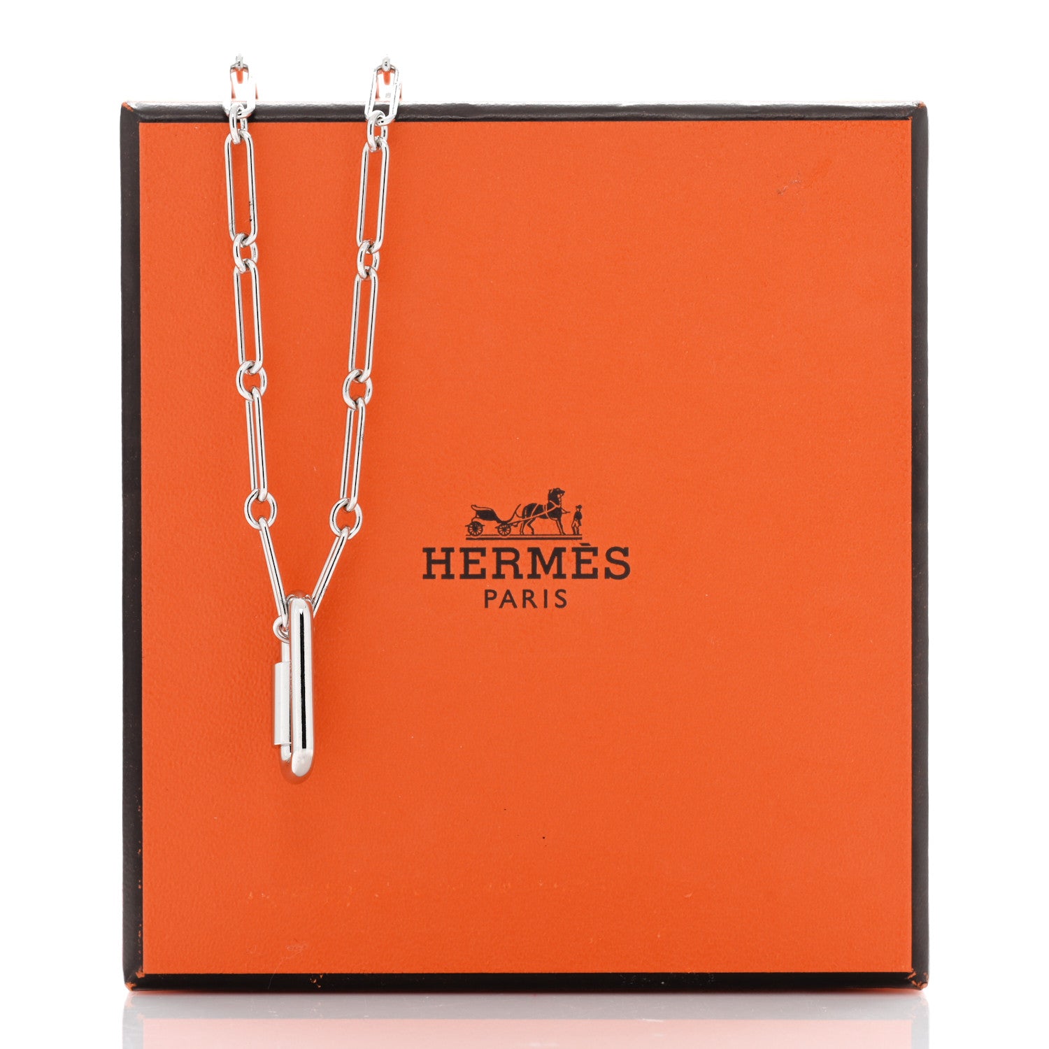 Hermes Palladium Curiosite Long Necklace 5 of 5