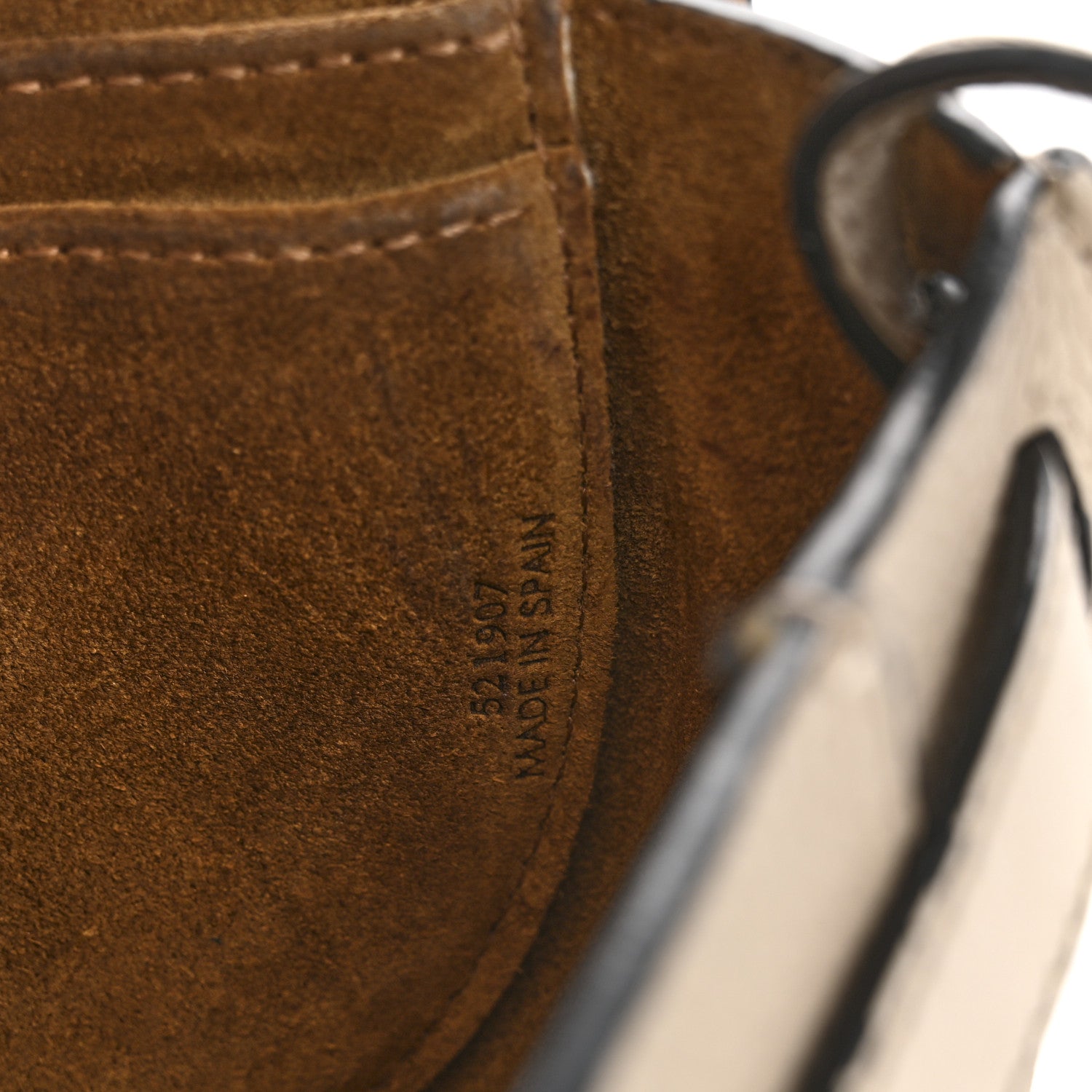Loewe Grained Calfskin Mini Gate Crossbody Bag Light Oat 8 of 14