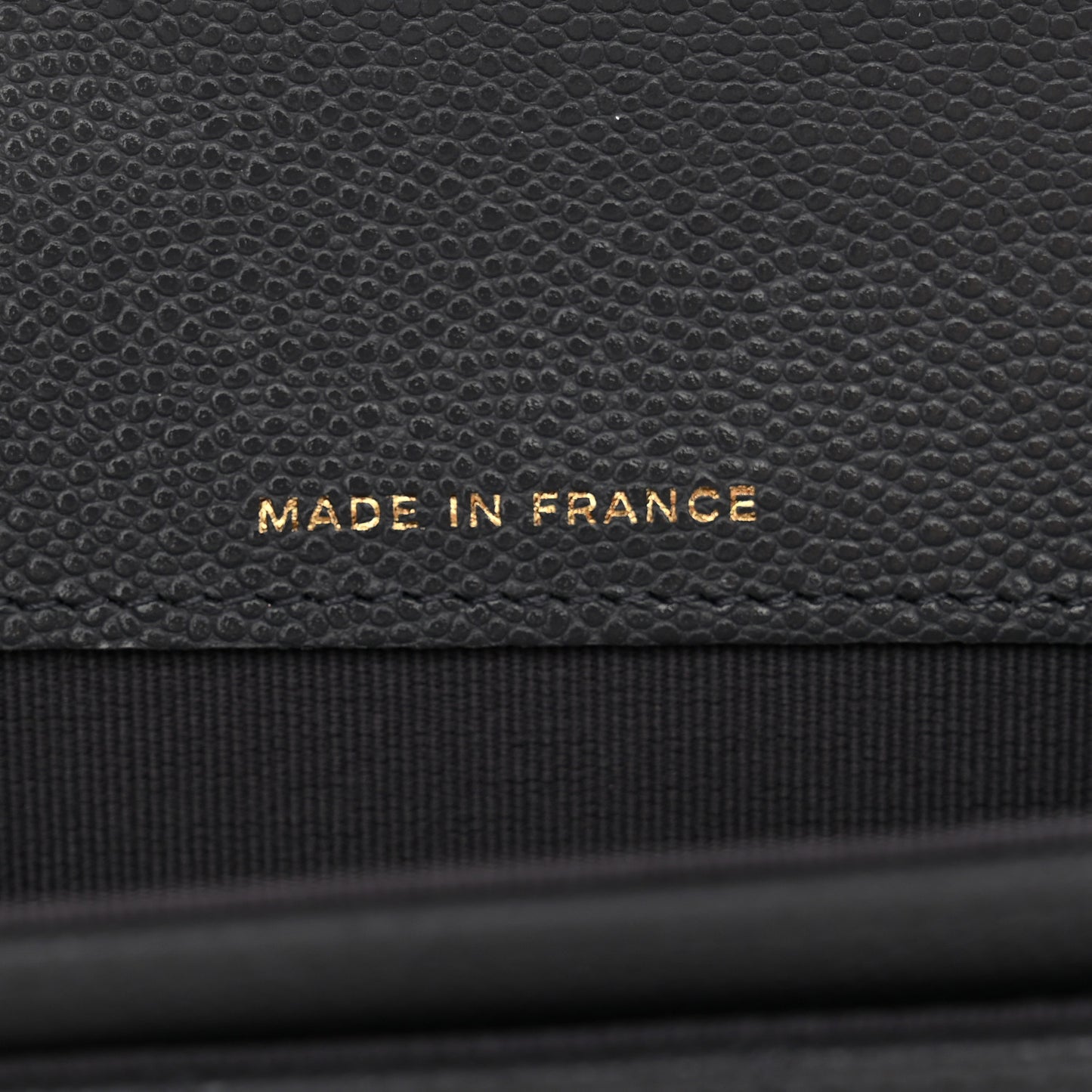 Caviar Quilted Flap Card Holder Wallet Dark Grey