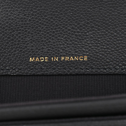 Chanel Caviar Quilted Flap Card Holder Wallet Dark Grey 6 of 8