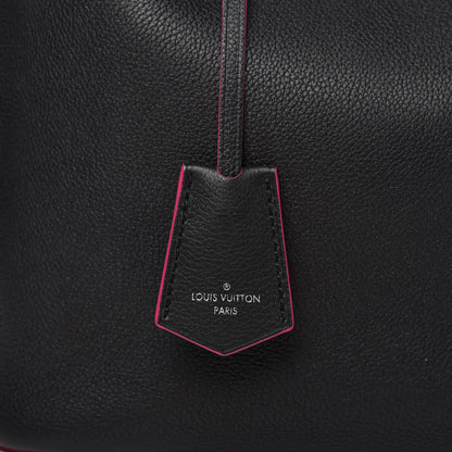 Louis Vuitton Calfskin Lockme Bucket Black 10 of 10