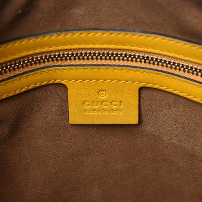 Gucci GG Supreme Monogram Arabesque Small Boston Beige Yellow 6 of 9