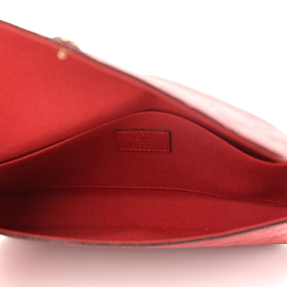 Louis Vuitton Empreinte Pochette Felicie Chain Wallet Scarlet 6 of 11
