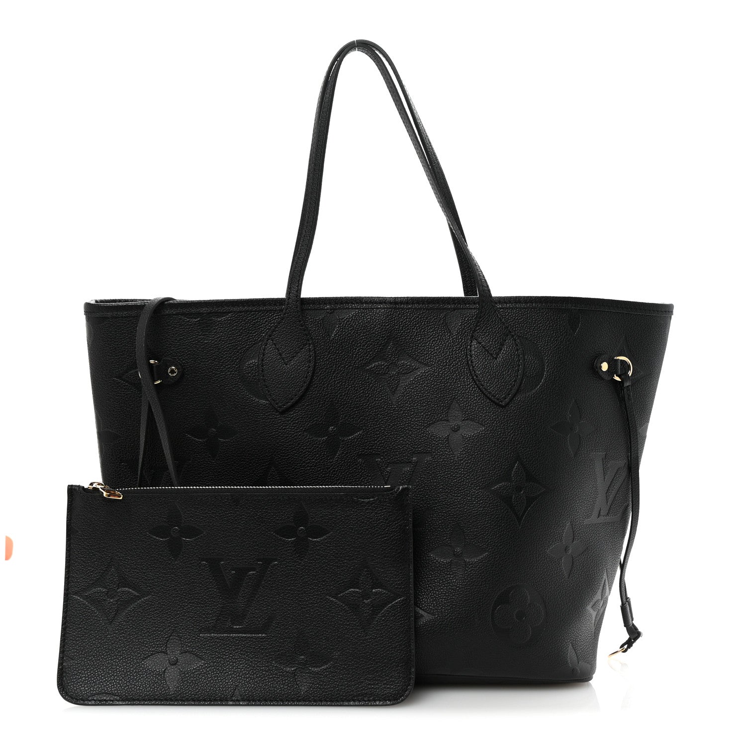 Louis Vuitton Empreinte Monogram Giant Neverfull MM Black 3 of 10
