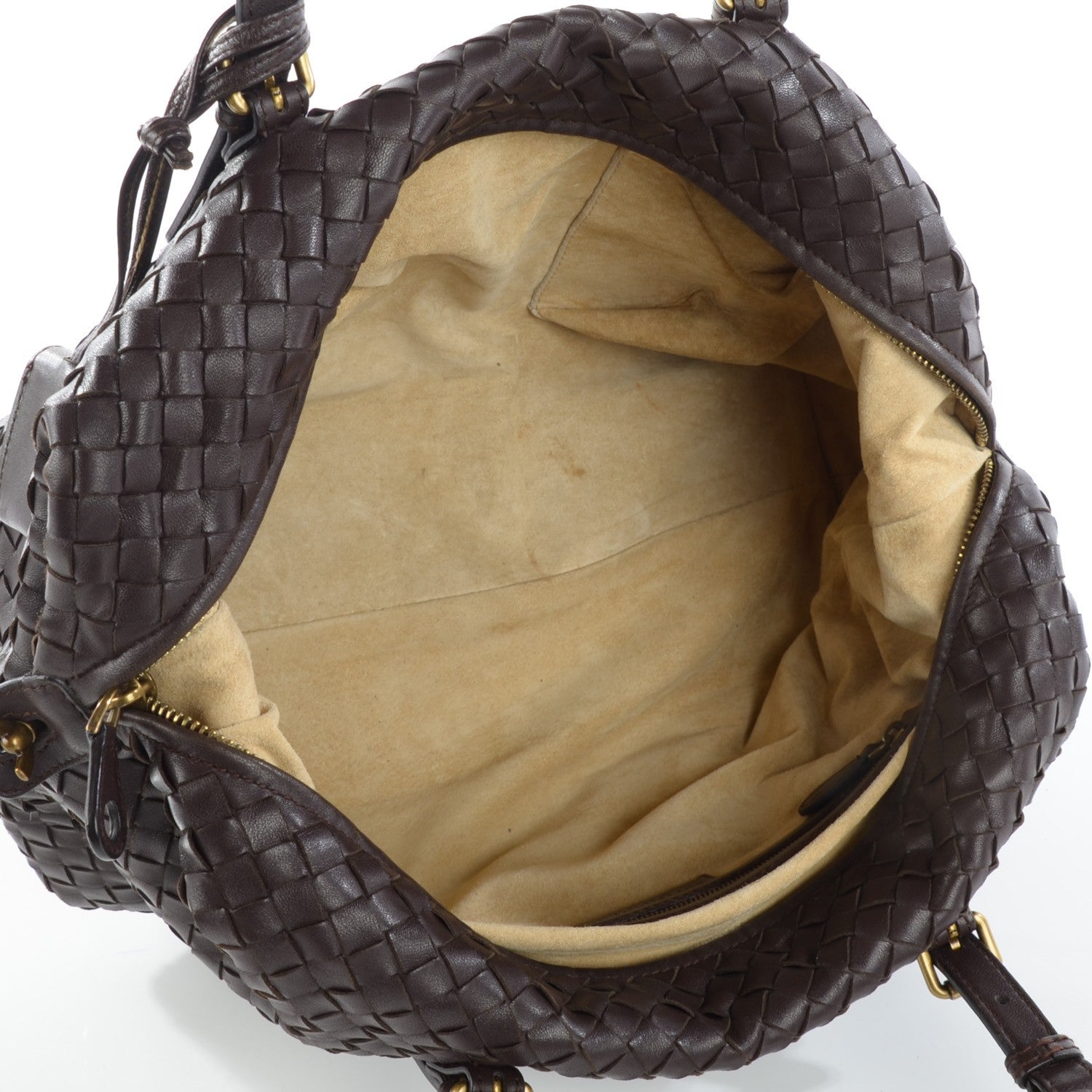 Bottega Veneta Nappa Intrecciato Shoulder Bag Ebano 8 of 8