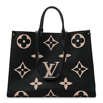 Louis Vuitton Empreinte Monogram Giant Onthego GM Black Beige 1 of 11