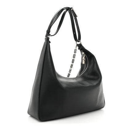 Givenchy Smooth Calfskin Small Moon Cut Out Shoulder Bag Black 3 of 16