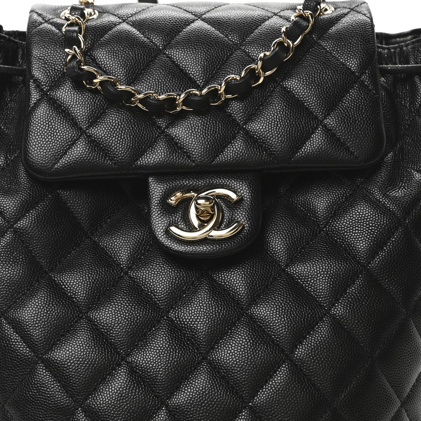 Caviar Quilted Urban Spirit Backpack Black