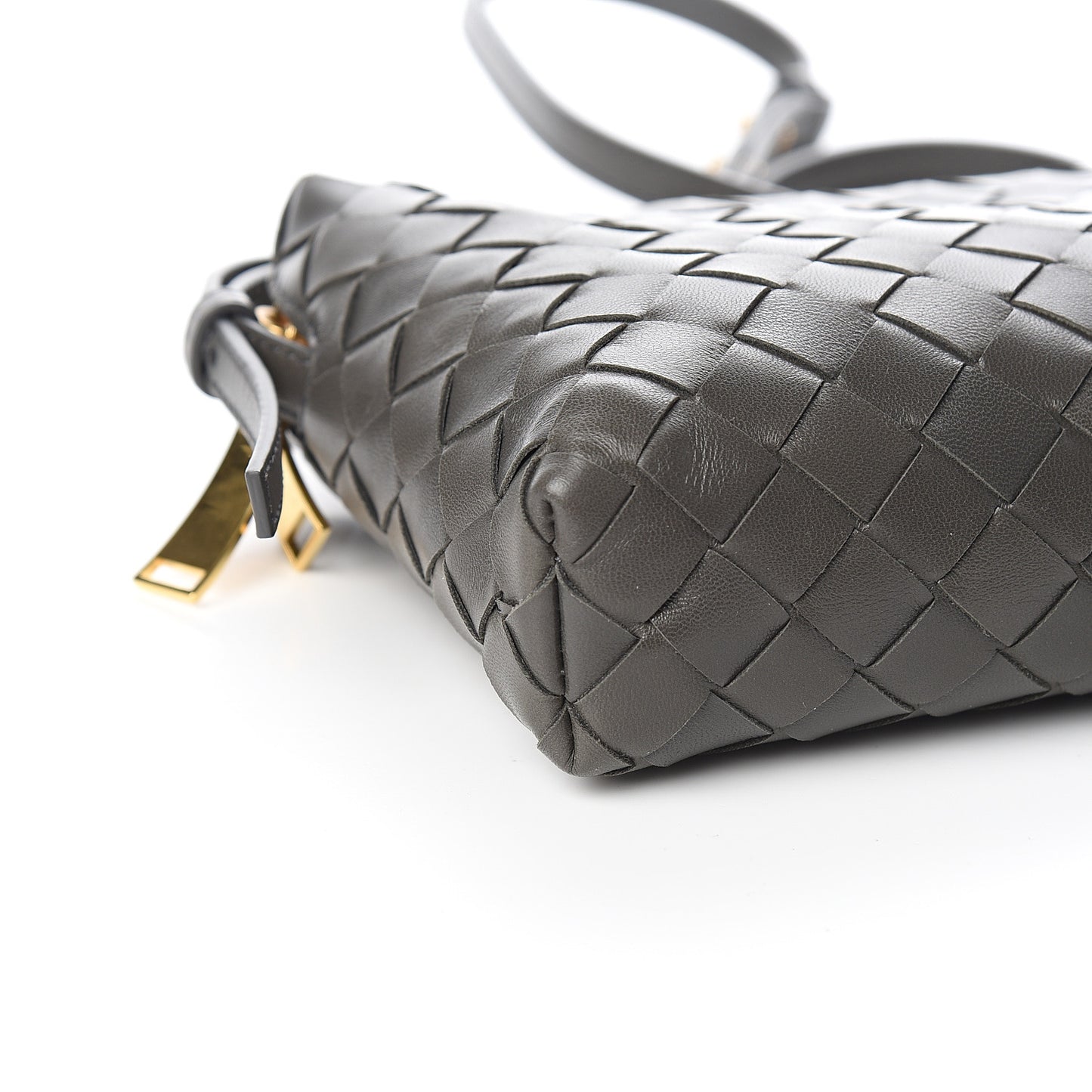 Nappa Intrecciato Crossbody Light Graphite