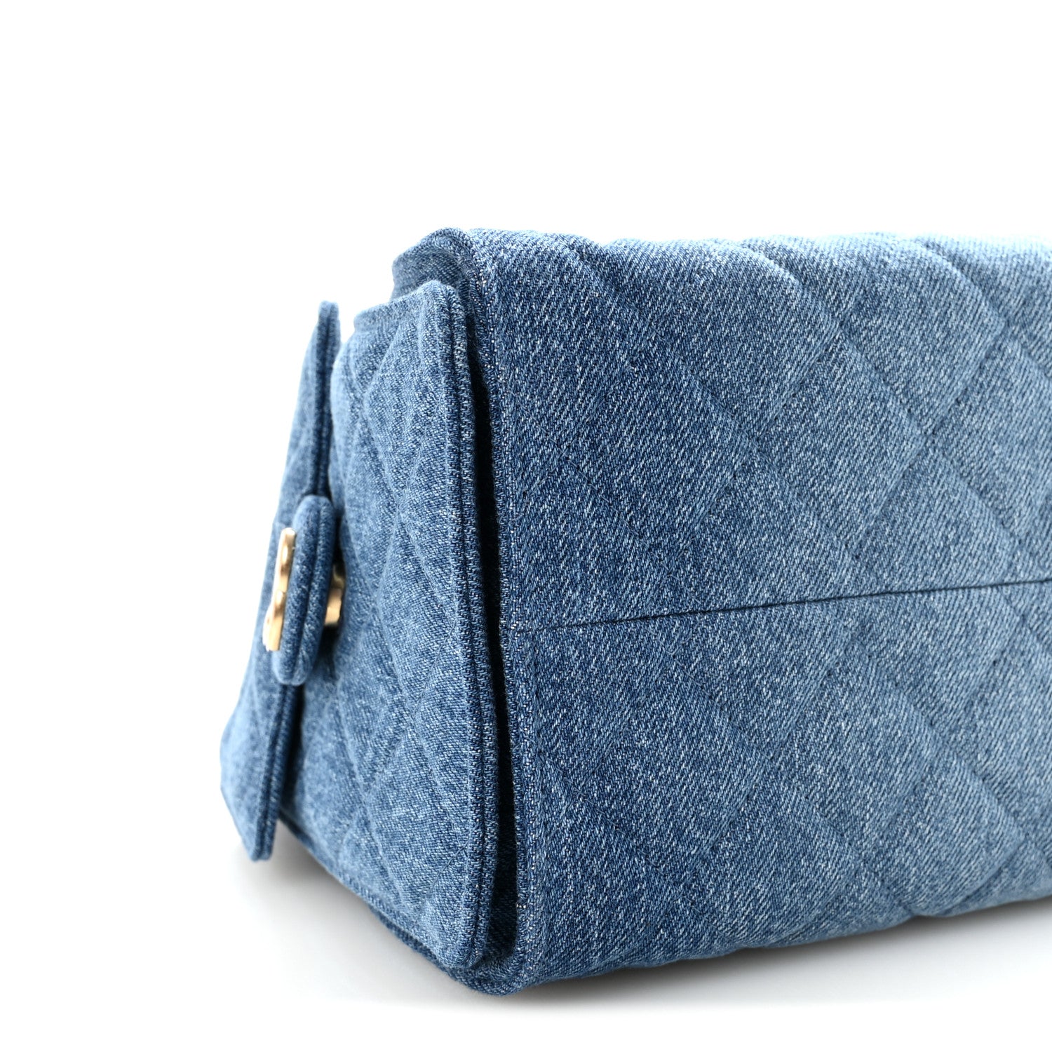 Chanel Washed Denim Quilted Small Chanel 25 Handbag Blue 9 of 10