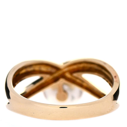 Mikimoto 18K Yellow Gold 8mm Akoya Pearl Ring 55 7.25 4 of 7