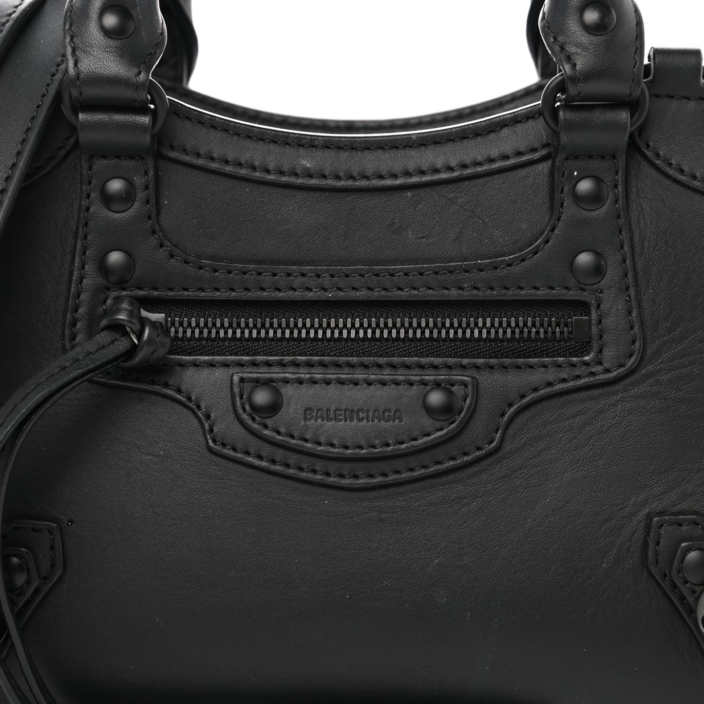Smooth Calfskin Neo Classic Black Hardware Mini City Black