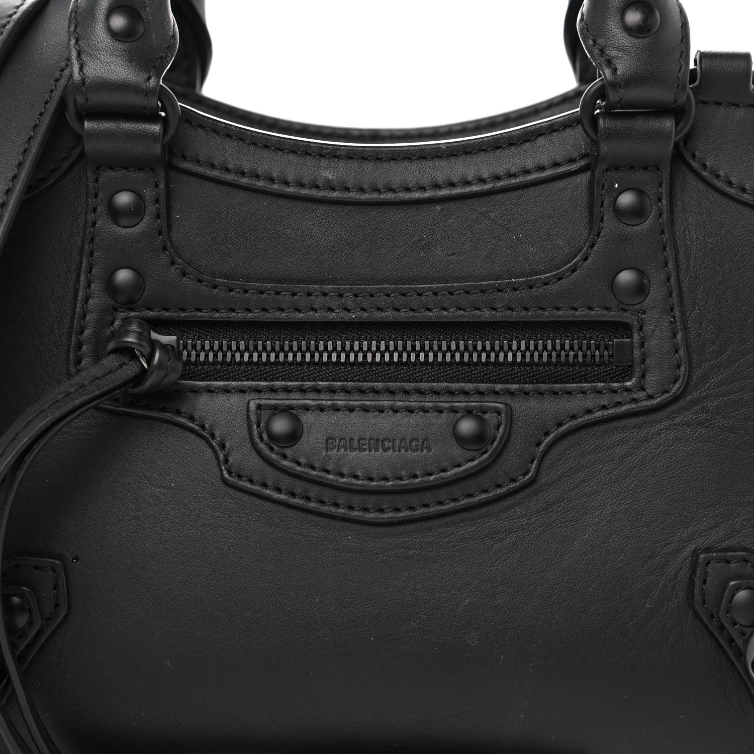 Balenciaga Smooth Calfskin Neo Classic Black Hardware Mini City Black 8 of 11