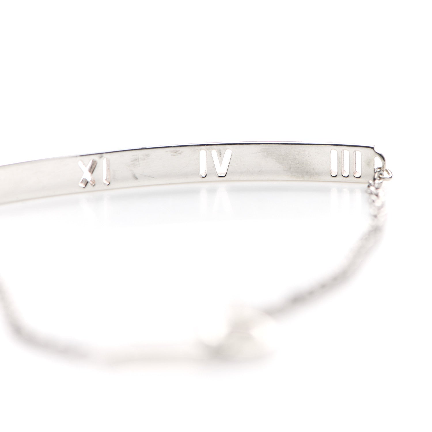 Tiffany Sterling Silver Atlas Bar Pierced Bracelet 6 of 7