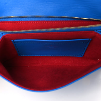 Louis Vuitton Lambskin Embossed Monogram Vuittamins Pochette Coussin Blue Red 5 of 8