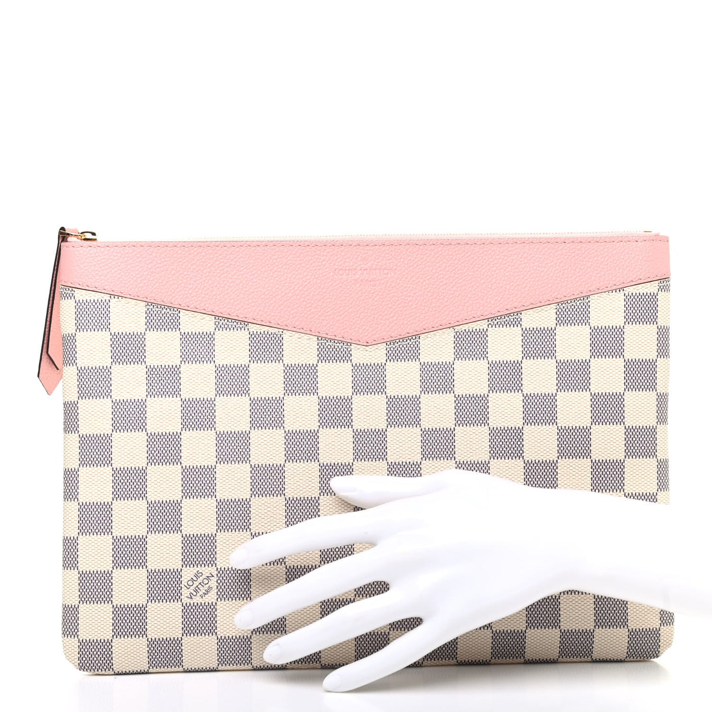 Damier Azur Daily Pouch Rose Poudre